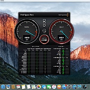 Zrzut ekranu 2015-12-14 o 19.39.26  Testy dysku SSD  Samsung 850 Evo 120 GB  programem Disk Speed Test .